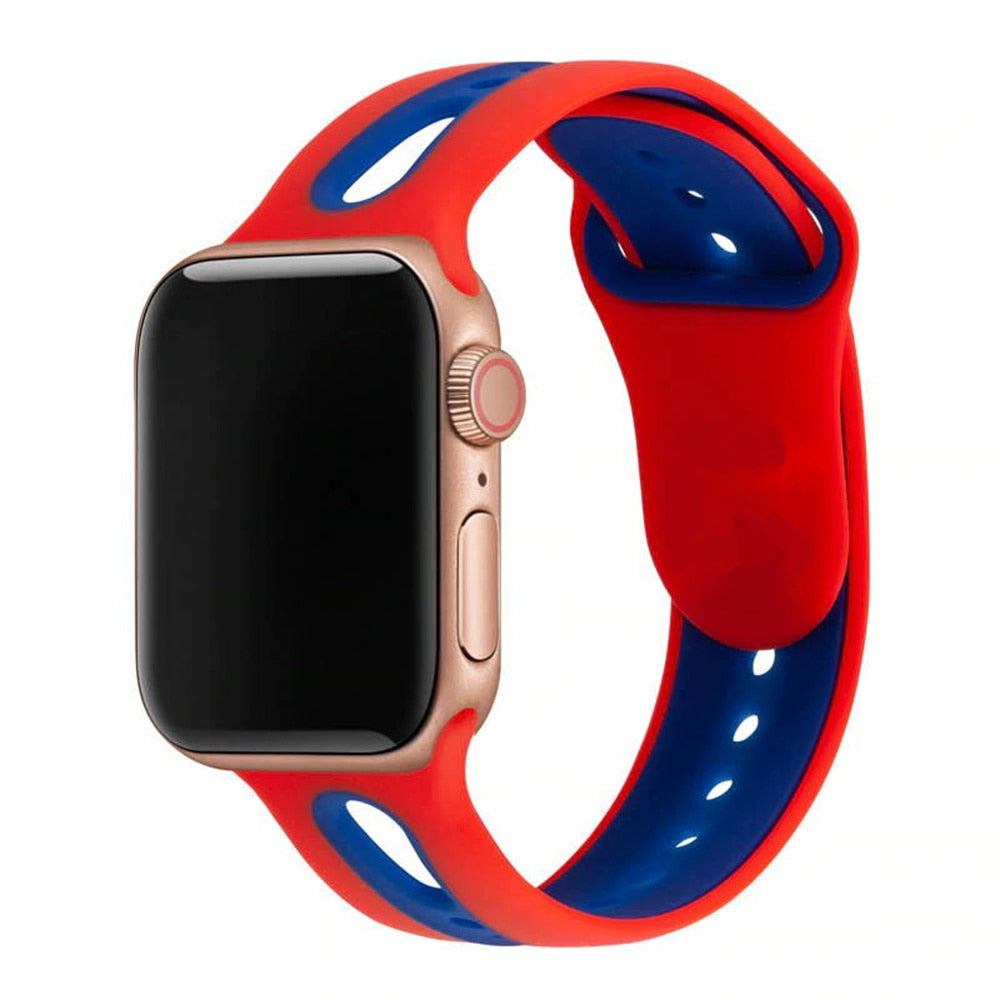 Hole Silicone Strap For Apple Watch - Wristwatchstraps.co