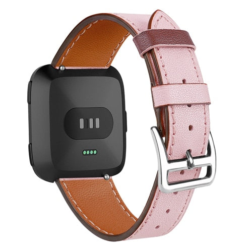 Leather Band for Fitbit Versa - Wristwatchstraps.co