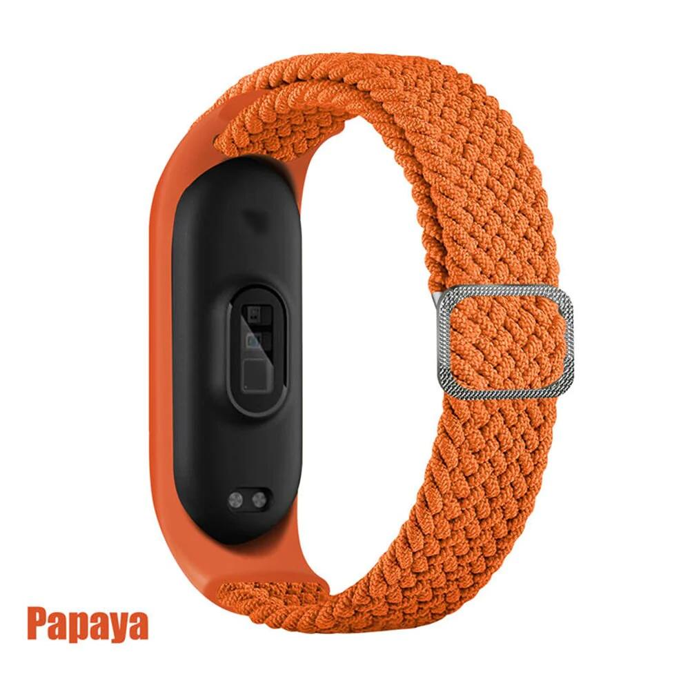 Adjustable Nylon Braided Mi band 3,4,5 and 6 - Wristwatchstraps.co
