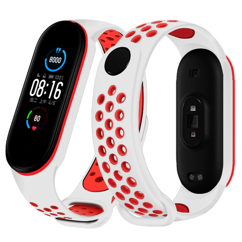 Sport Silicone Strap for Mi band 6, 5, 4, and 3 - Wristwatchstraps.co