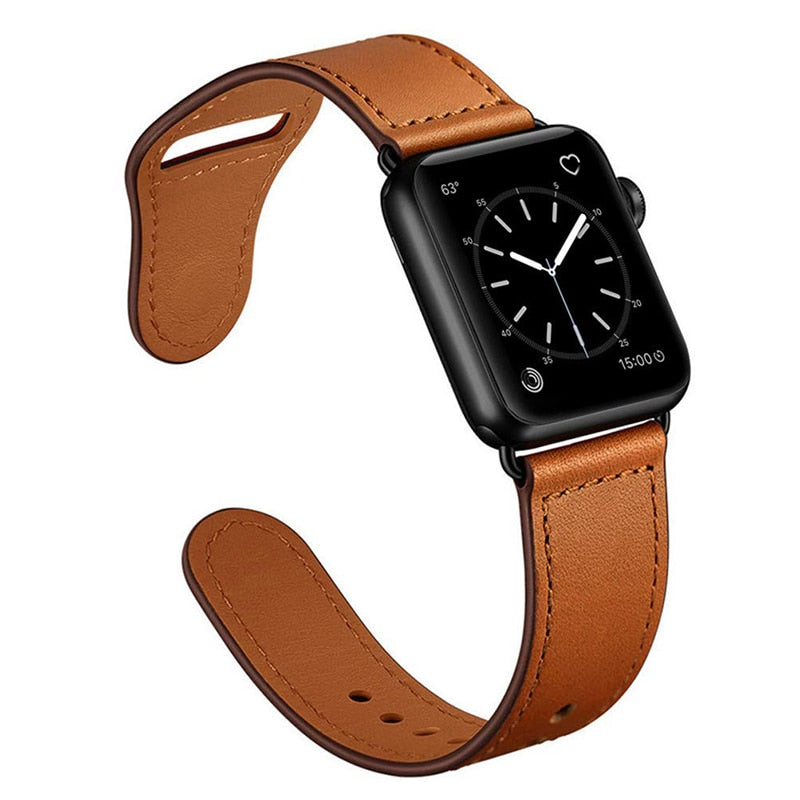 Genuine Leather Strap for Apple Watch - Wrist Watch Straps