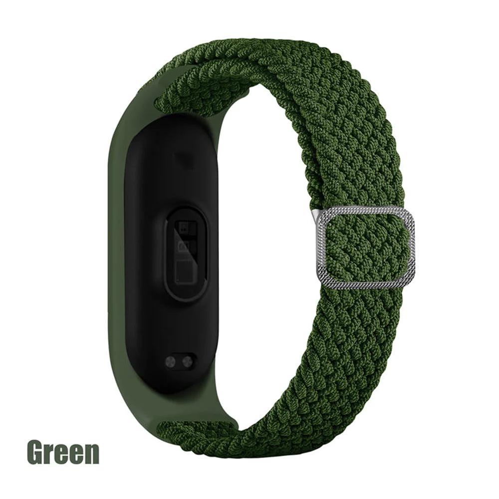 Adjustable Nylon Braided Mi band 3,4,5 and 6 - Wristwatchstraps.co