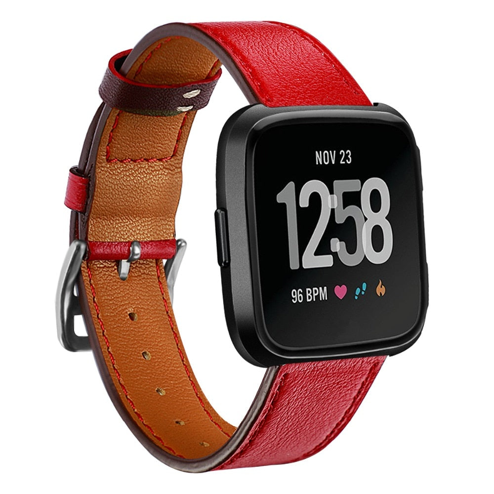 Leather Band for Fitbit Versa - Wristwatchstraps.co