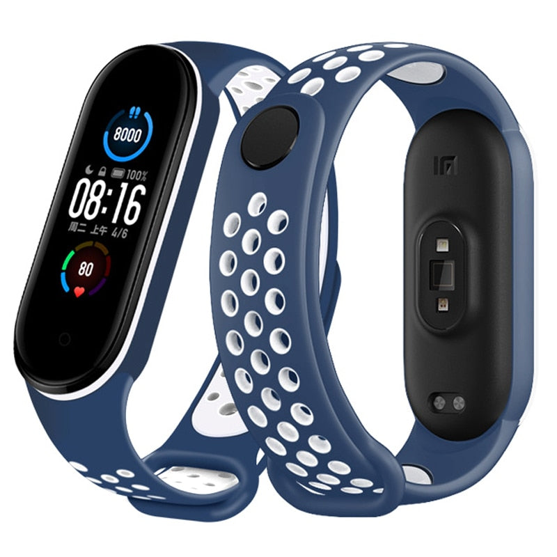 Sport Silicone Strap for Mi band 6, 5, 4, and 3 - Wristwatchstraps.co