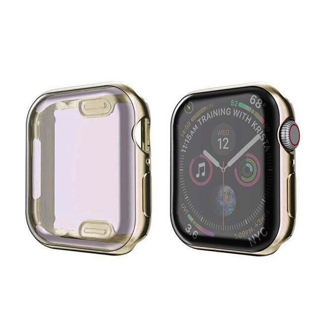 TPU Protector Watch Cover Case with Screen Protection For Apple Watch - Wrist Watch Straps