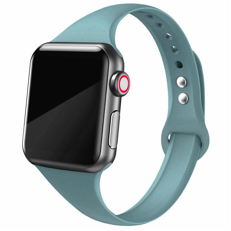 Slim Silicone Strap for Apple watch band - Wristwatchstraps.co