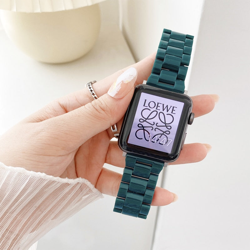 Women Sport Resin Strap for Apple Watch - Wristwatchstraps.co