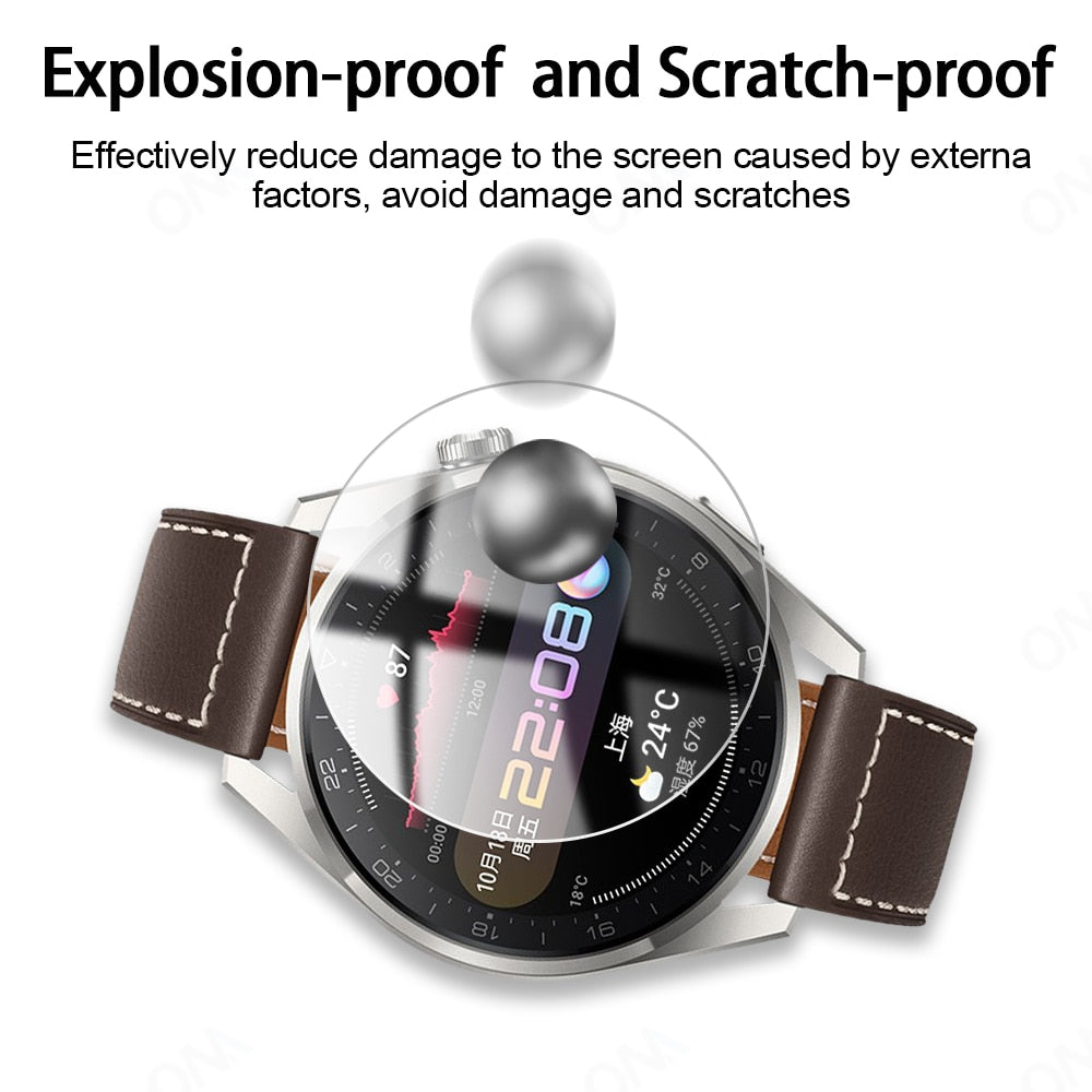 Tempered protective Glass For Huawei Watch 3 Pro 48|46mm - Wristwatchstraps.co