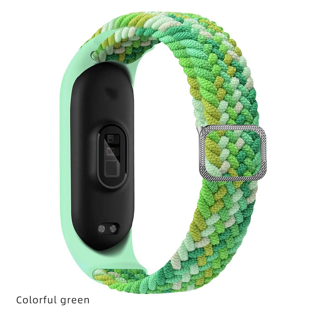 Adjustable Nylon Braided Mi band 3,4,5 and 6 - Wristwatchstraps.co