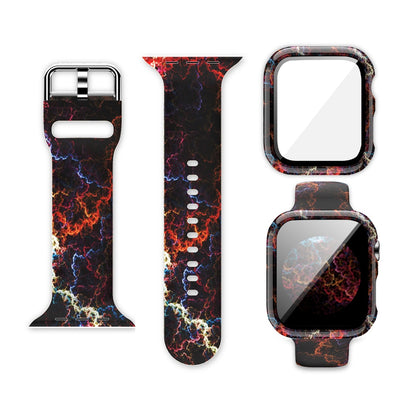 Designer Silicone Case and Strap Combo for Apple Watch - Wristwatchstraps.co