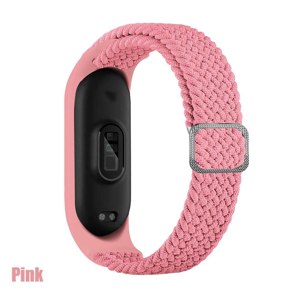 Adjustable Nylon Braided Mi band 3,4,5 and 6 - Wristwatchstraps.co