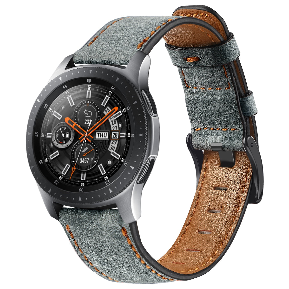 Distressed Premium 22mm Leather band For Samsung Galaxy, Huawei, And Amazfit Watch - Wristwatchstraps.co