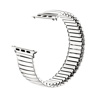 Silver Elastic Stainless Steel Solo Loop Strap for Apple Watchband - Wristwatchstraps.co