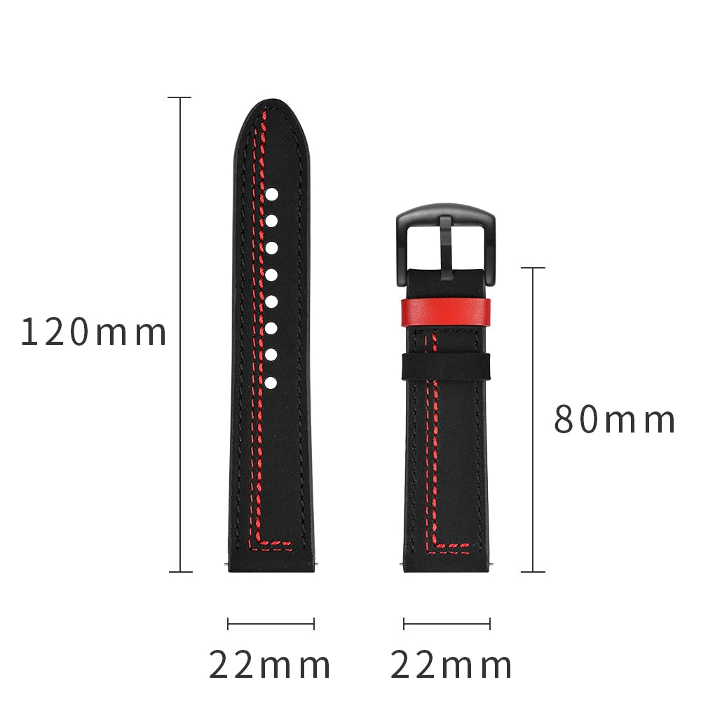 Leather watch strap For Samsung Galaxy watch and HUAWEI - Wristwatchstraps.co