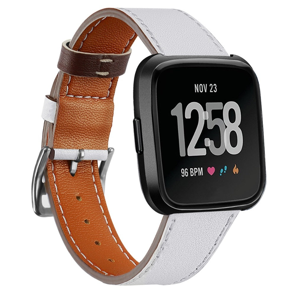 Leather Band for Fitbit Versa - Wristwatchstraps.co