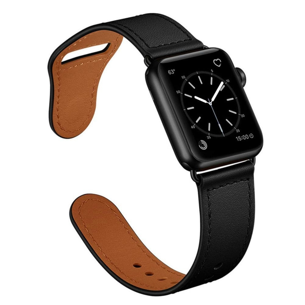 Genuine Leather Strap for Apple Watch - Wrist Watch Straps
