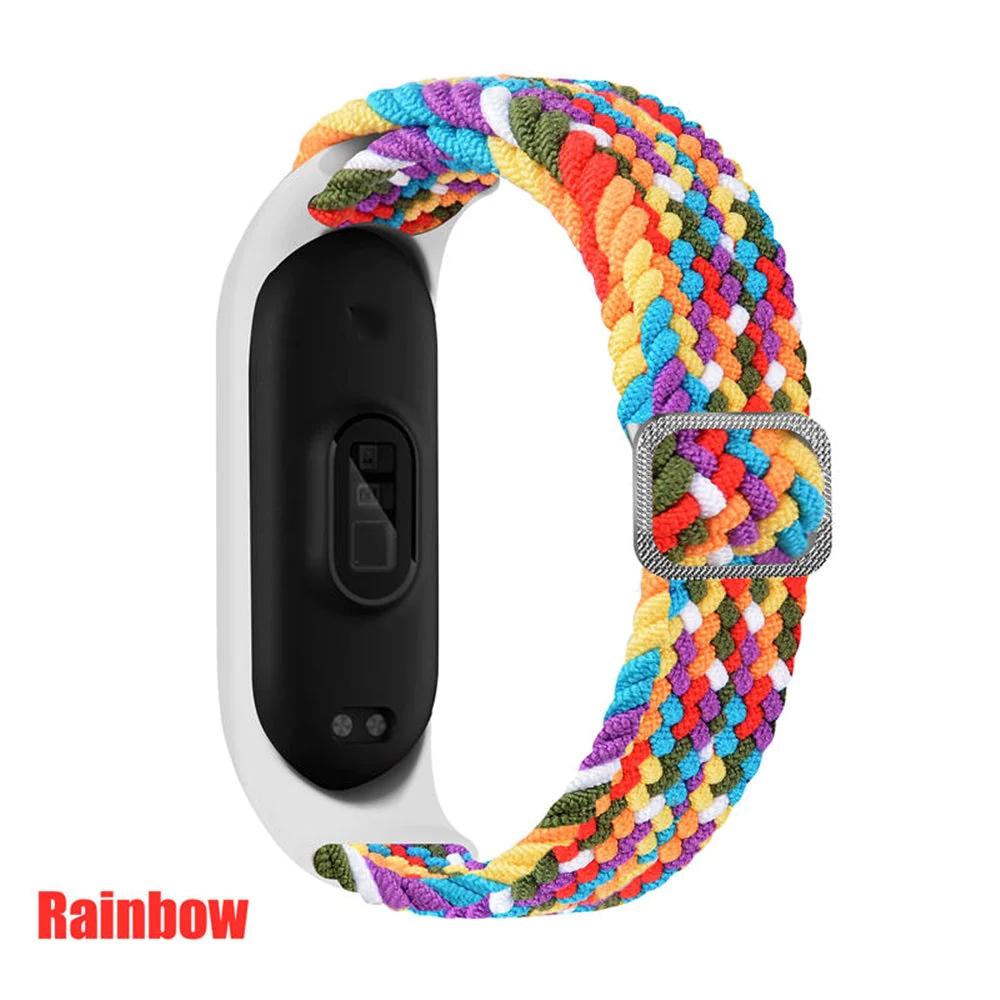 Adjustable Nylon Braided Mi band 3,4,5 and 6 - Wristwatchstraps.co