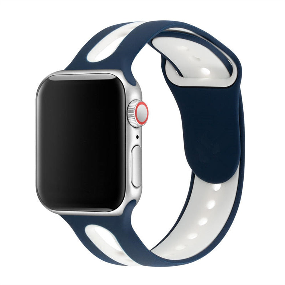 Hole Silicone Strap For Apple Watch - Wristwatchstraps.co