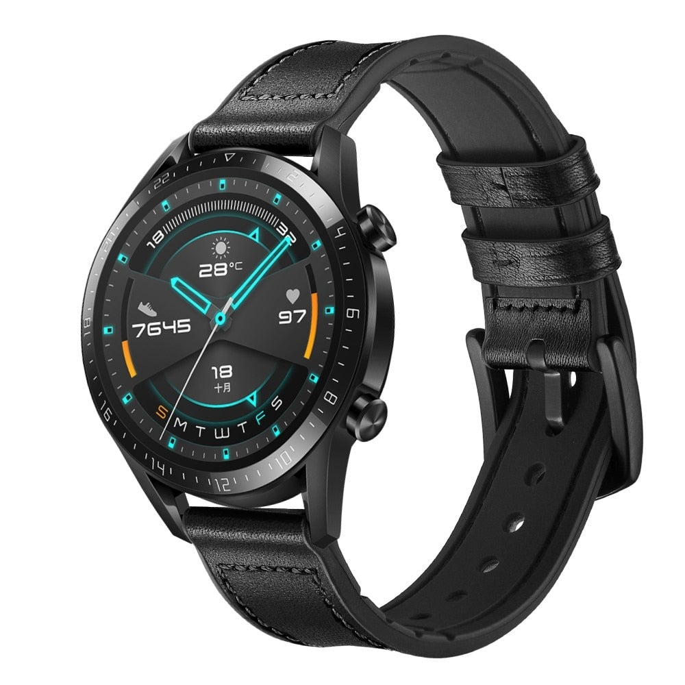 22mm Silicone Strap For Samsung Galaxy, Huawei, Amazfit Watch and Garmin. - Wristwatchstraps.co