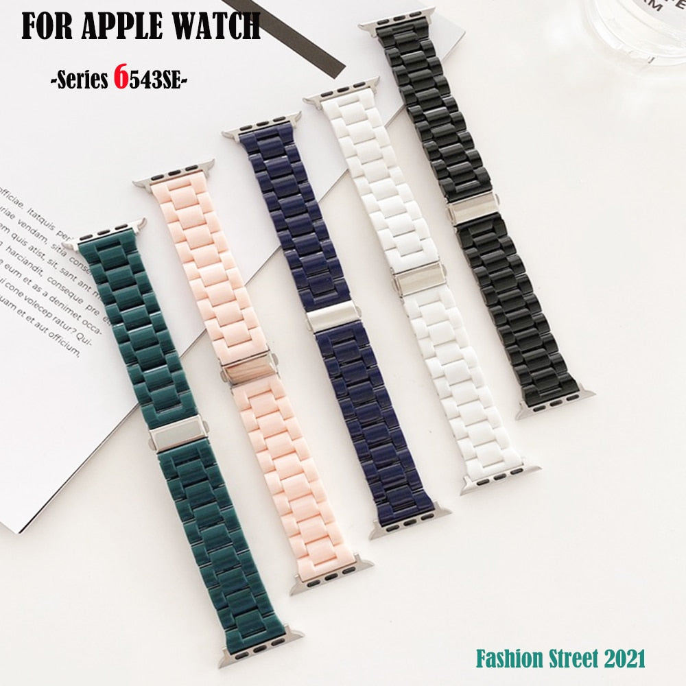 Women Sport Resin Strap for Apple Watch - Wristwatchstraps.co