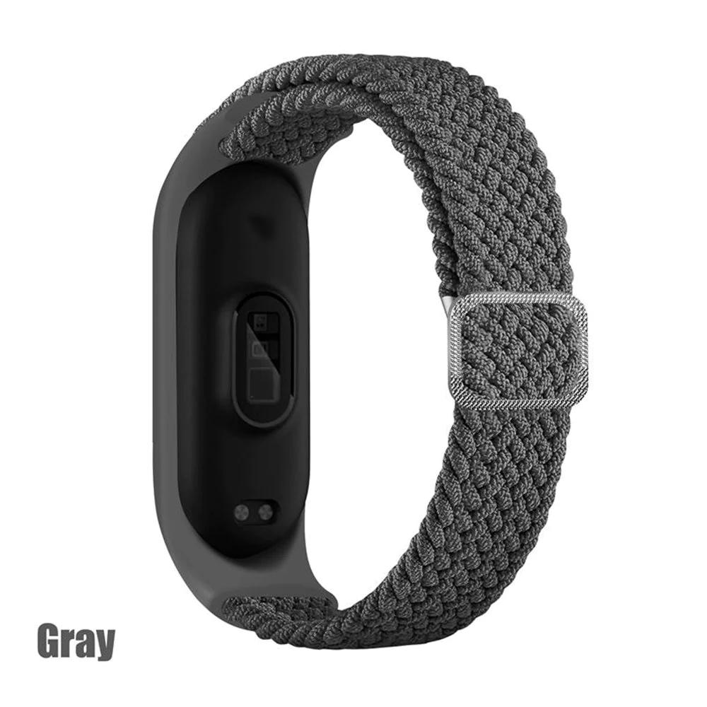 Adjustable Nylon Braided Mi band 3,4,5 and 6 - Wristwatchstraps.co