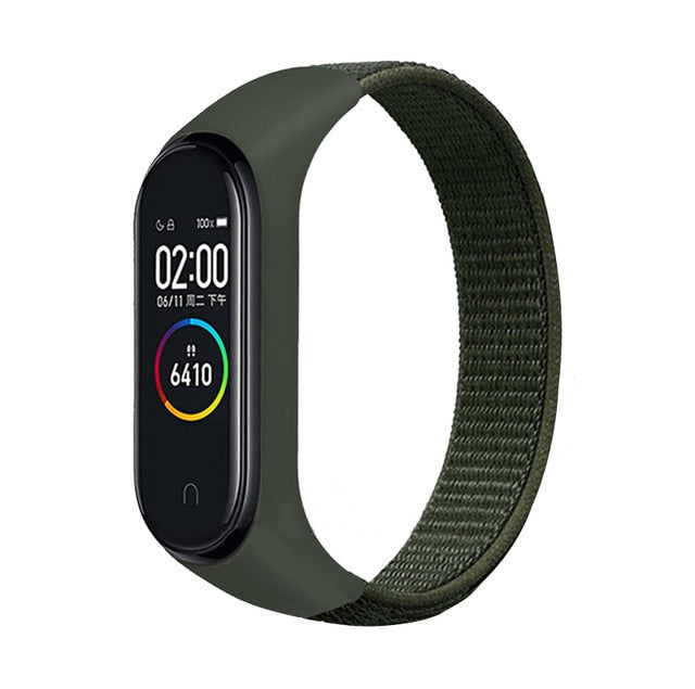 Nylon Sport loop for mi band 3,4 and 5 - Wristwatchstraps.co