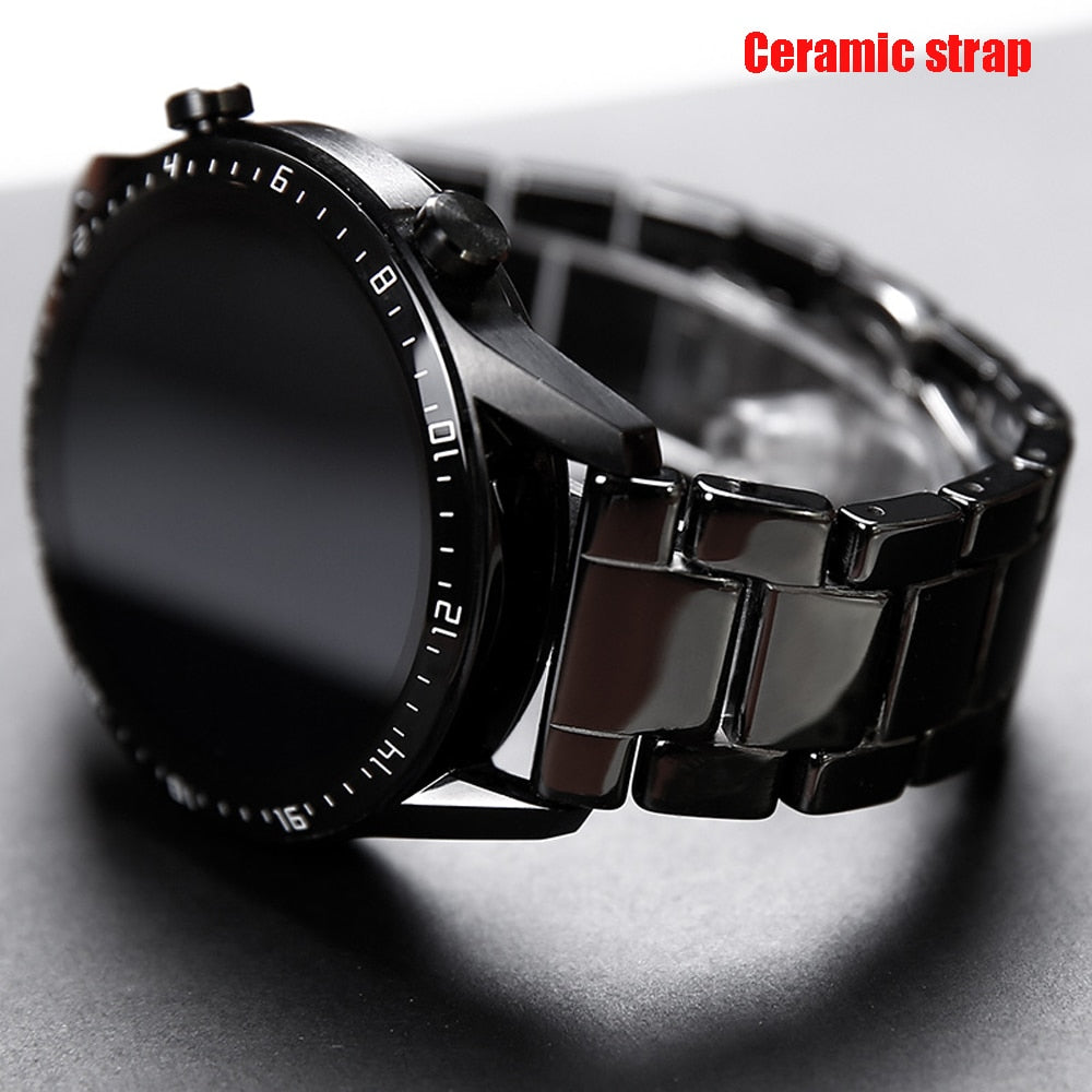 Ceramic strap for Samsung Galaxy and Huawei watch - Wristwatchstraps.co