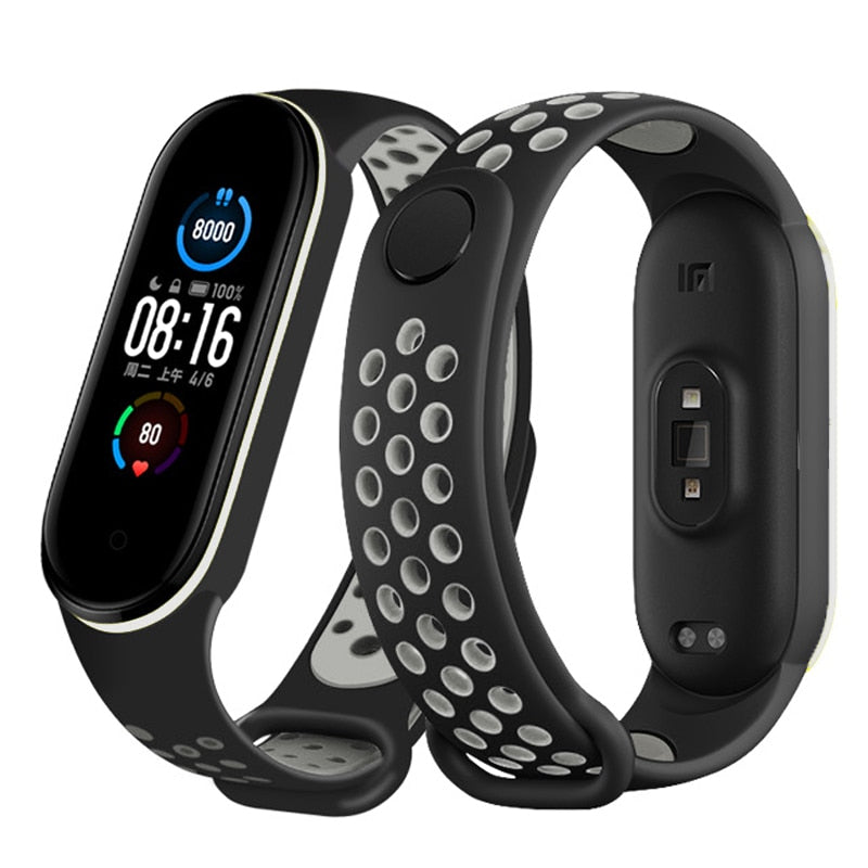 Sport Silicone Strap for Mi band 6, 5, 4, and 3 - Wristwatchstraps.co