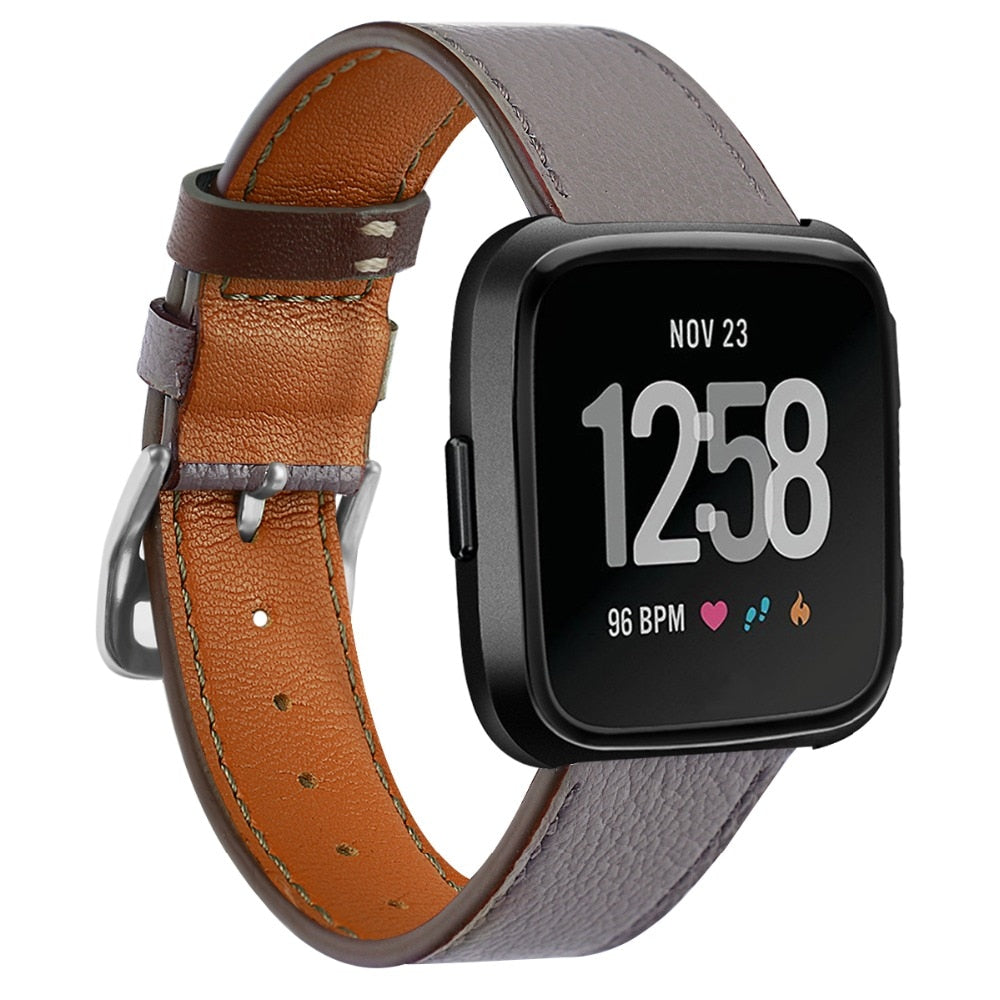 Leather Band for Fitbit Versa - Wristwatchstraps.co