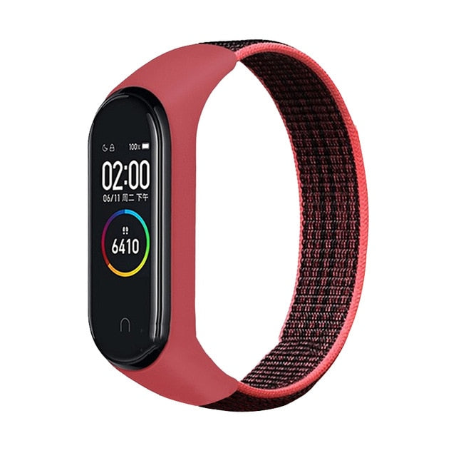 Nylon Sport loop for mi band 3,4 and 5 - Wristwatchstraps.co