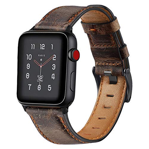 Distressed premium leather watch strap for Apple Watch - Wristwatchstraps.co
