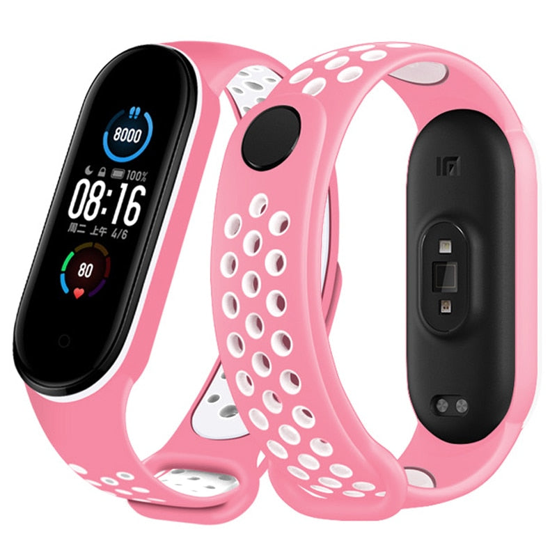 Sport Silicone Strap for Mi band 6, 5, 4, and 3 - Wristwatchstraps.co