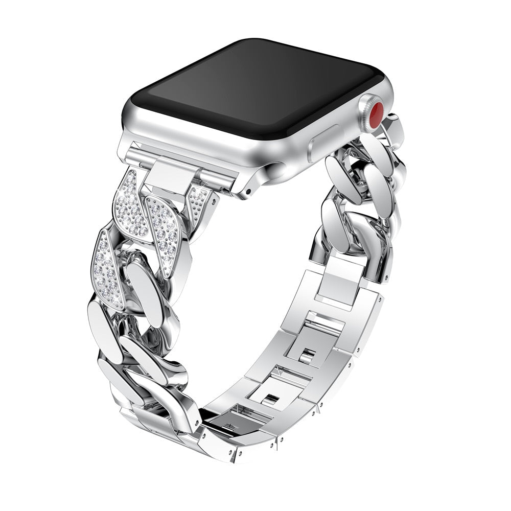 Diamond fashion iwatch band