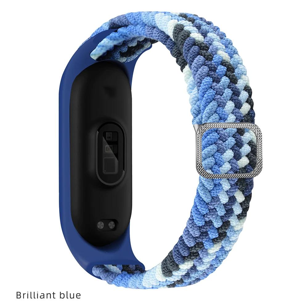 Adjustable Nylon Braided Mi band 3,4,5 and 6 - Wristwatchstraps.co