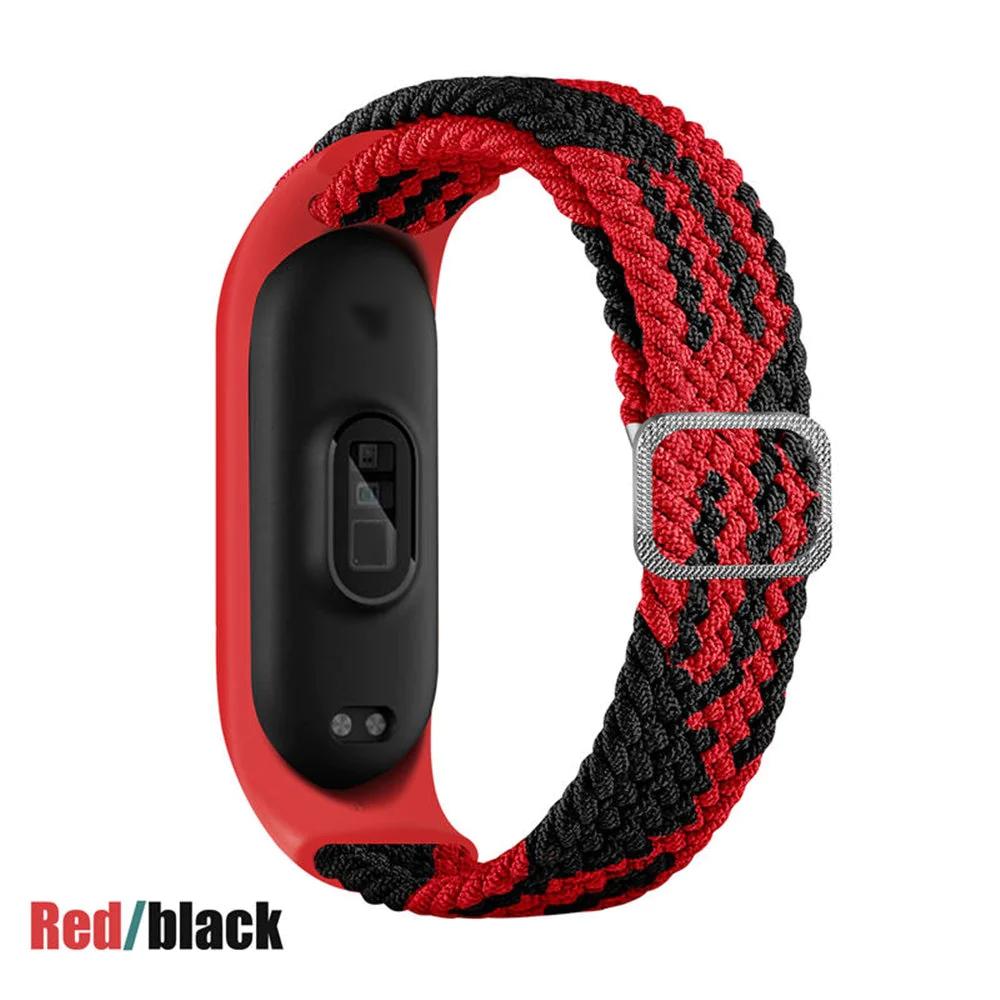 Adjustable Nylon Braided Mi band 3,4,5 and 6 - Wristwatchstraps.co