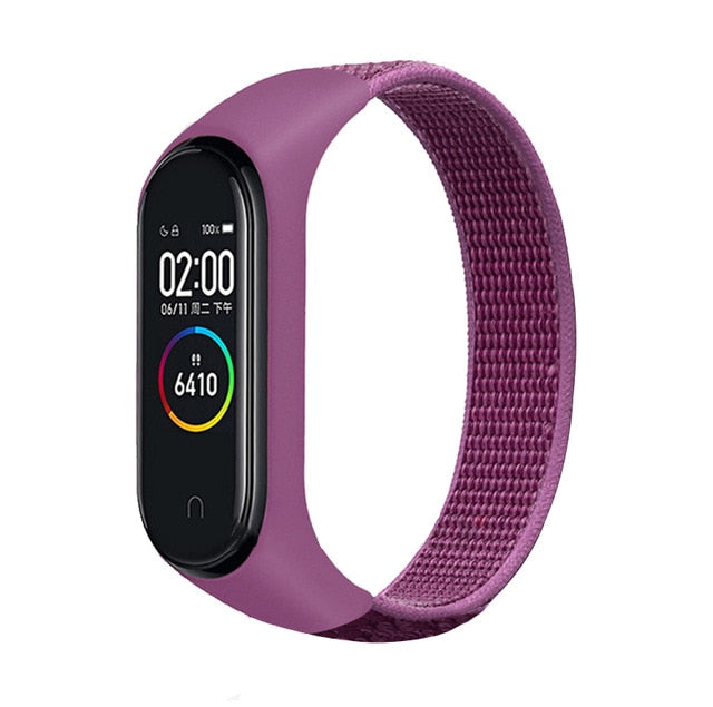 Nylon Sport loop for mi band 3,4 and 5 - Wristwatchstraps.co