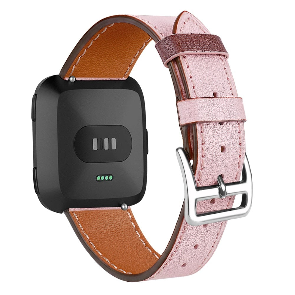 Leather Band for Fitbit Versa - Wristwatchstraps.co