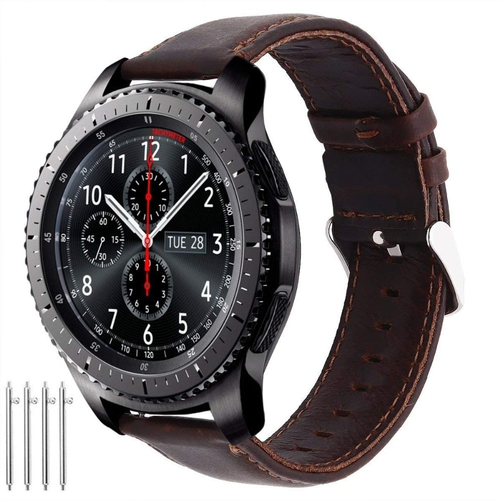 Premium Leather band for Samsung Galaxy watch - Wristwatchstraps.co