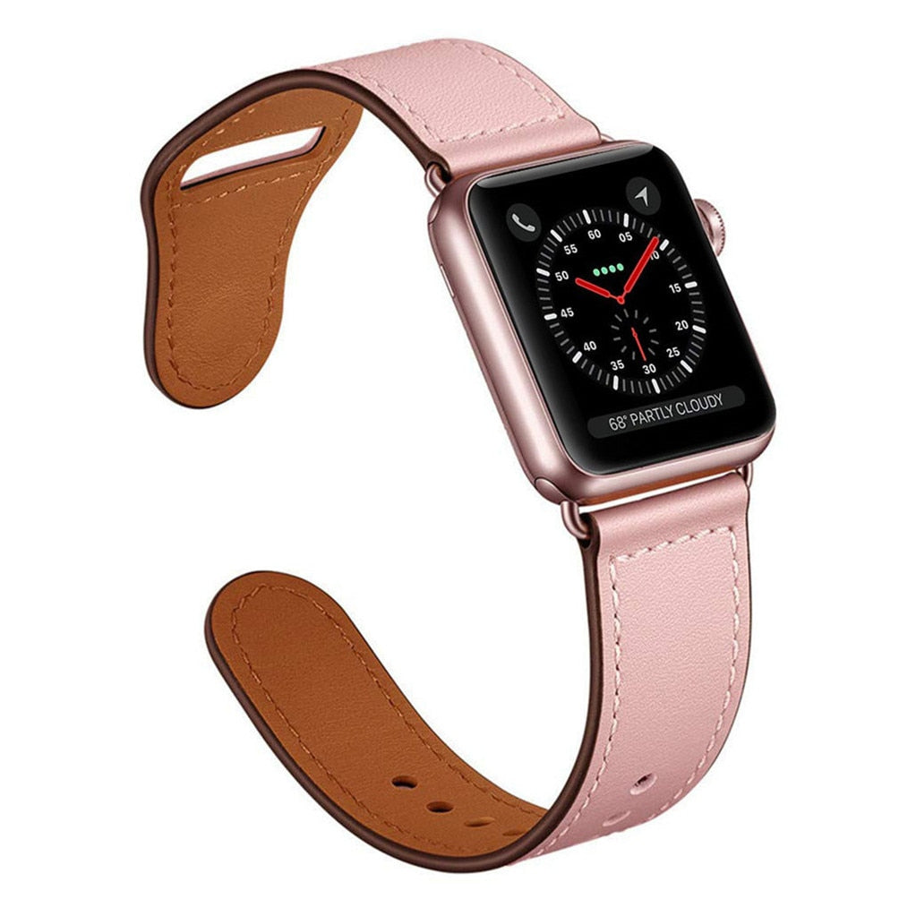 Genuine Leather Strap for Apple Watch - Wrist Watch Straps