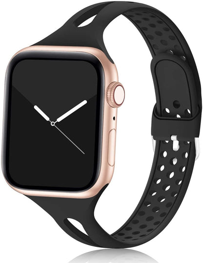 Slim Sport Silicone Strap with Buckle for Apple watch - Wristwatchstraps.co