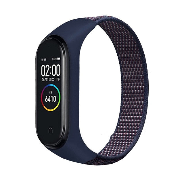 Nylon Sport loop for mi band 3,4 and 5 - Wristwatchstraps.co