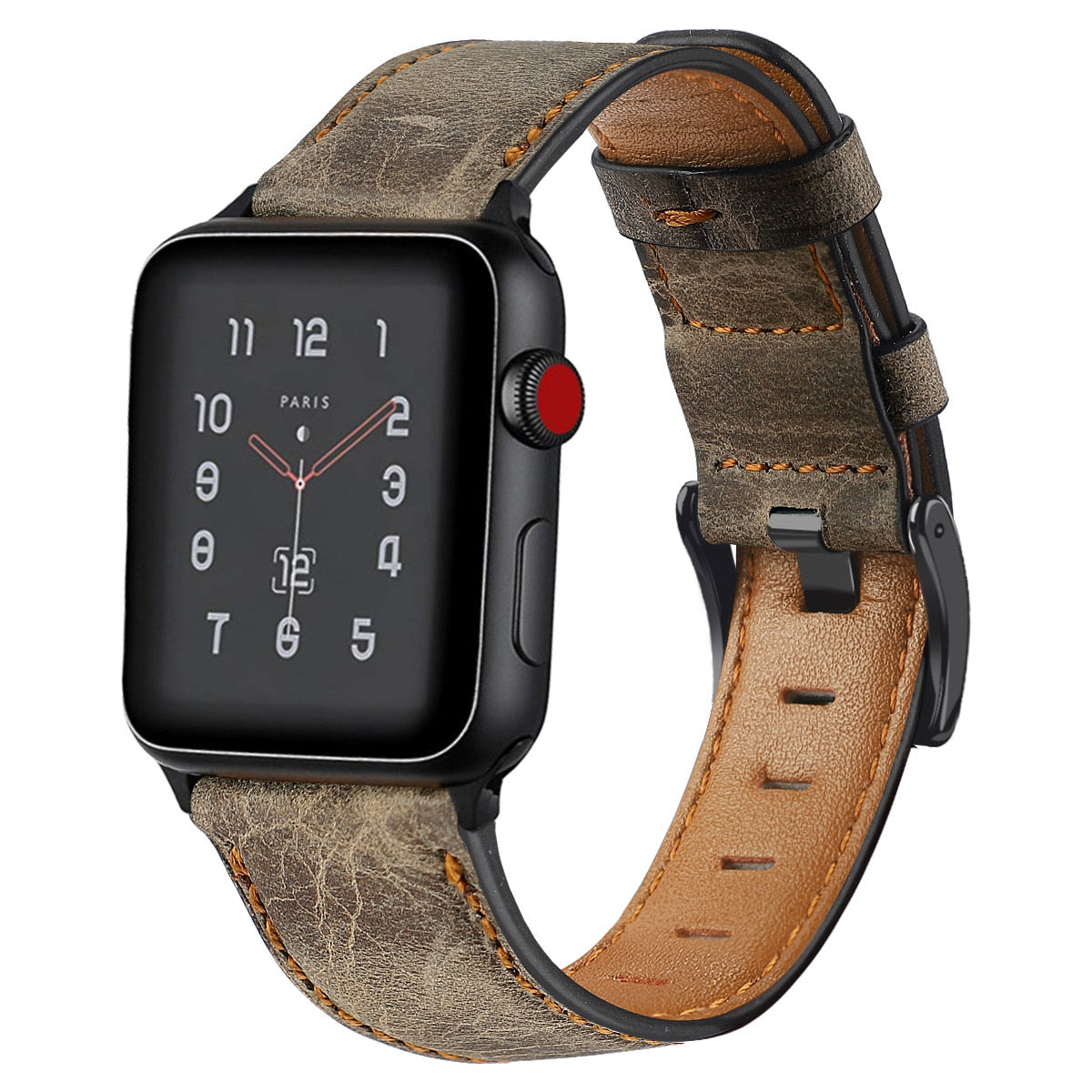 Premium leather 2025 apple watch band