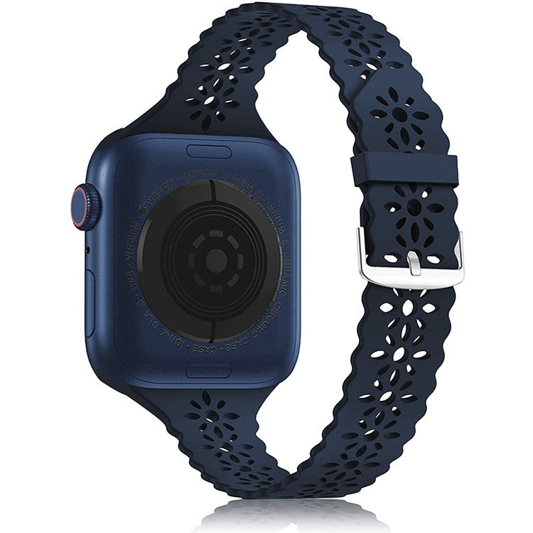 Lace Silicone Strap For Apple Watch - Wristwatchstraps.co