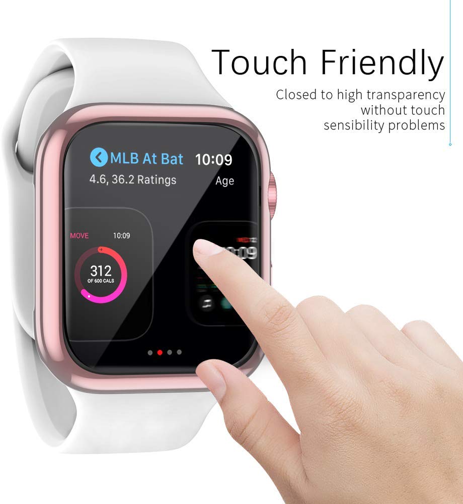 TPU Protector Watch Cover Case with Screen Protection For Apple Watch - Wrist Watch Straps