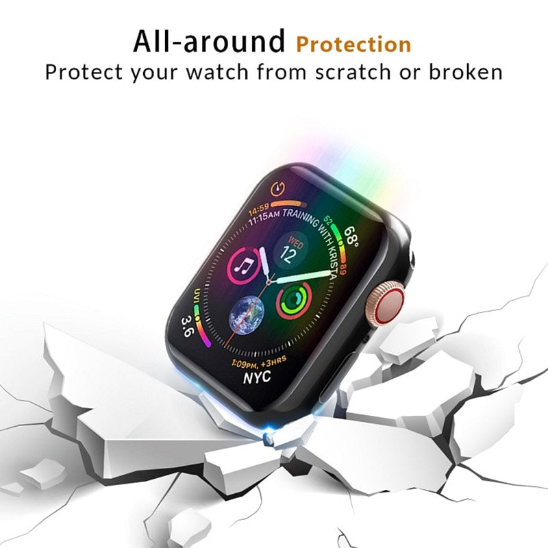 Apple watch bumper hot sale with screen protector