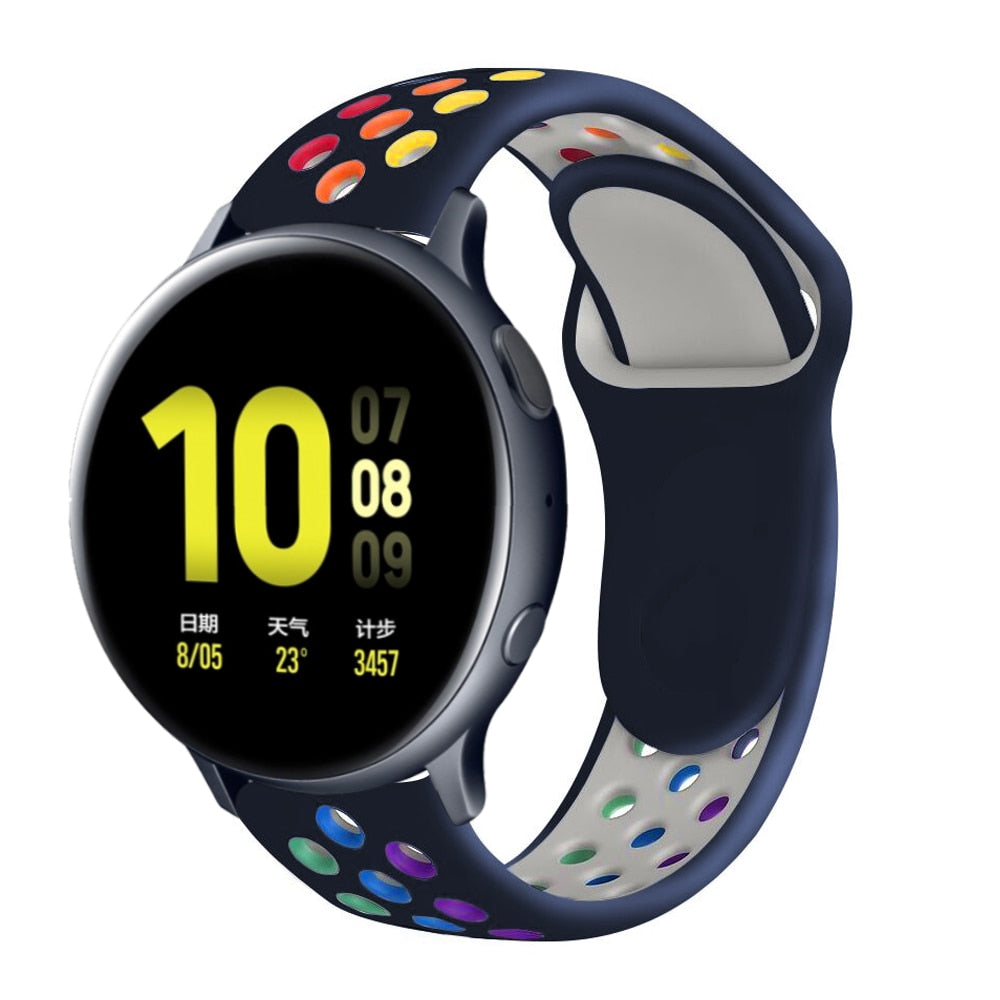 Silicone Sports band for Samsung Galaxy, Huawei, Amazfit and Garmin watch - Wristwatchstraps.co