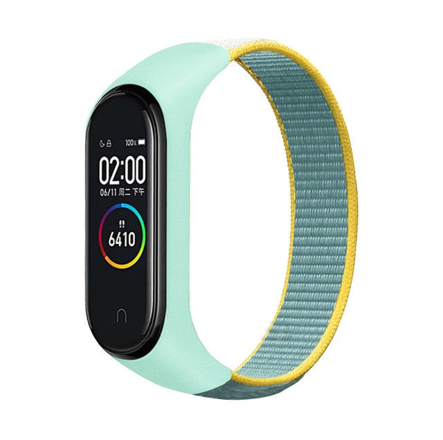 Nylon Sport loop for mi band 3,4 and 5 - Wristwatchstraps.co