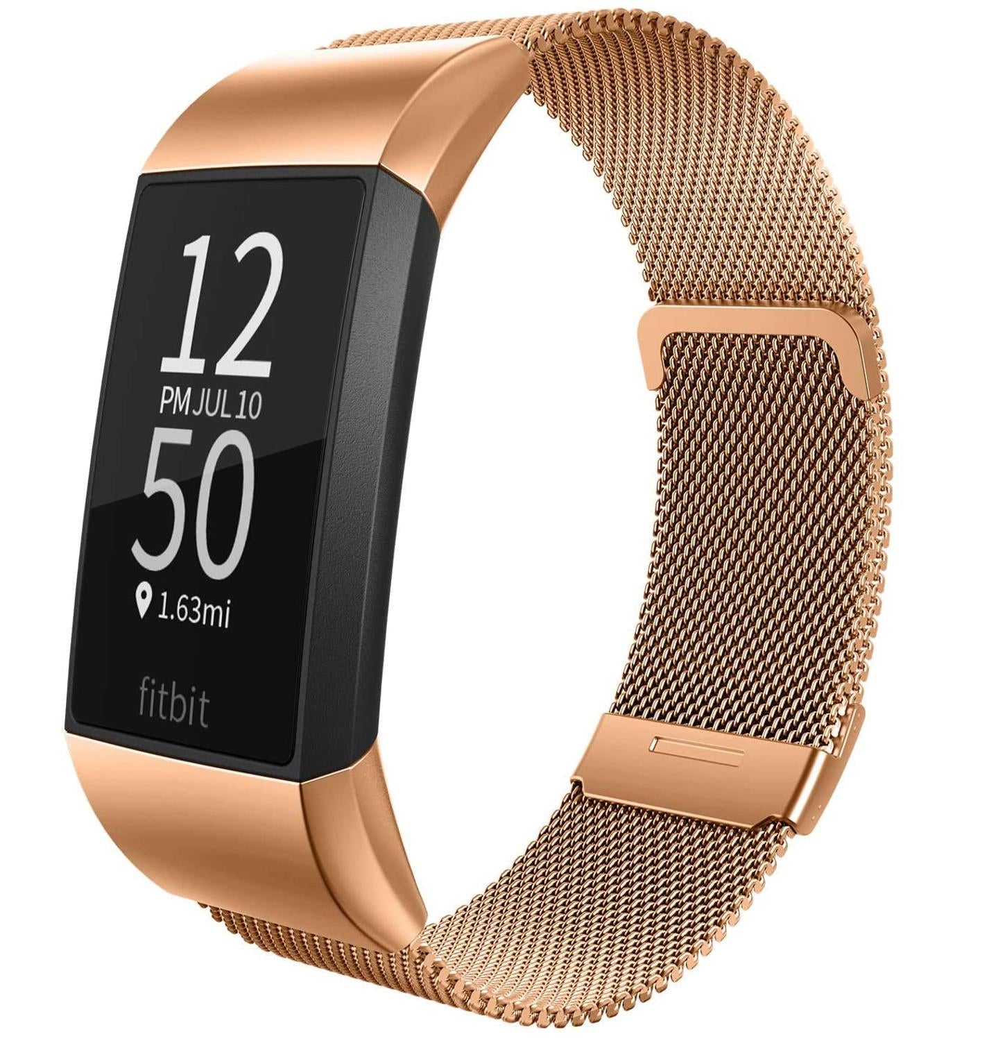 Milanese Band For Fitbit Charge 3 4 Wristwatchstraps