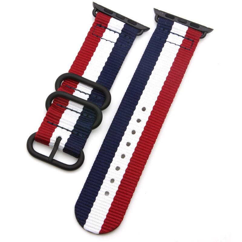 NATO Sports Nylon bracelet for Apple watch band 5 4 3 2 accessories - Wristwatchstraps.co