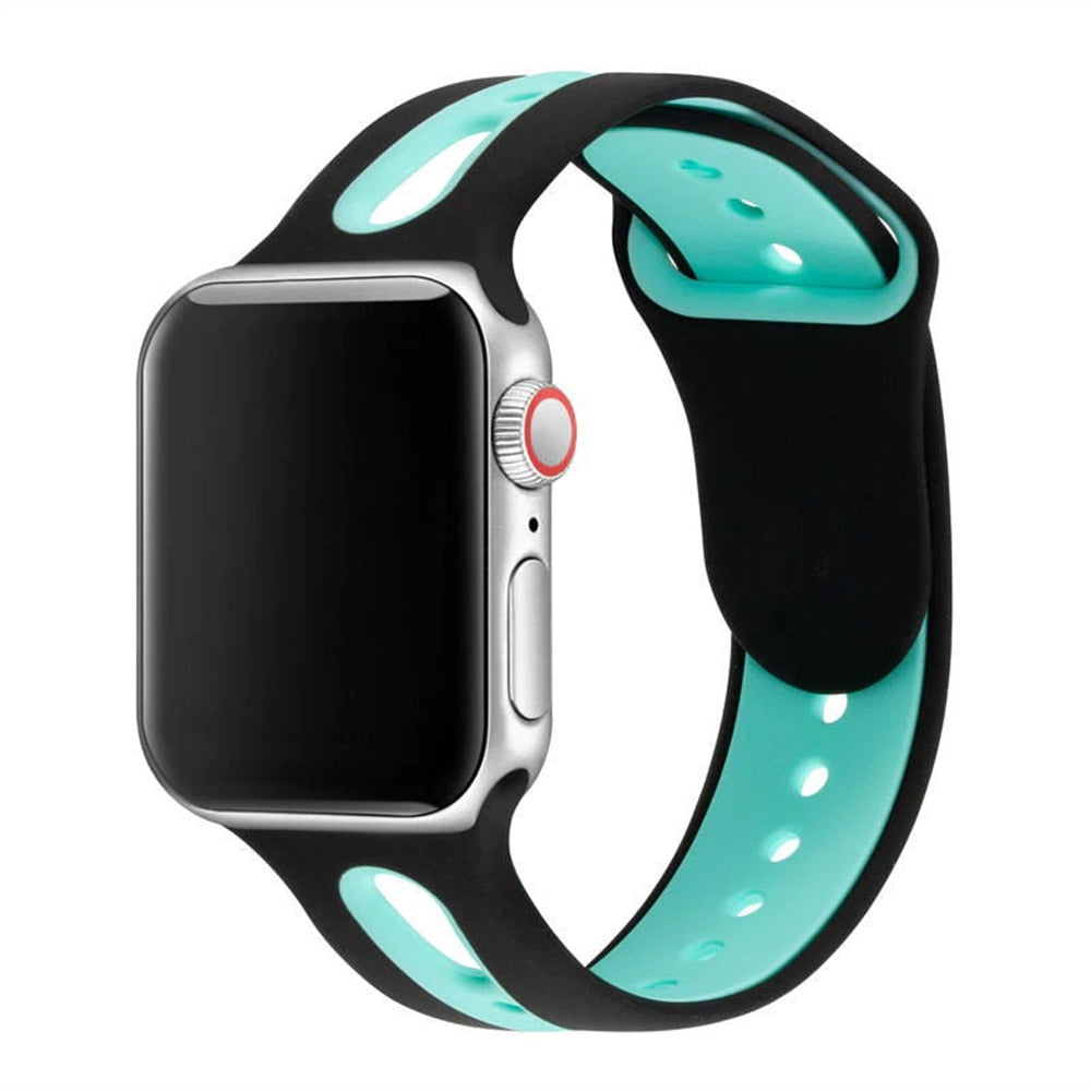 Hole Silicone Strap For Apple Watch - Wristwatchstraps.co